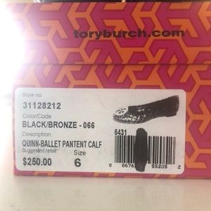 Tory Burch Quinn-Ballet Patent calf